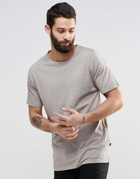 Футболка с круглым вырезом и заниженной линией плеч Only & Sons