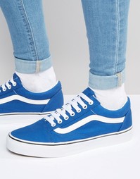 Синие парусиновые кроссовки Vans Old Skool V3Z6IP1 - Синий