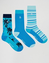 Комплект из 3 пар носков Original Penguin - Синий