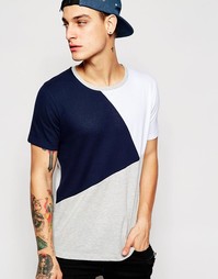 Футболка с контрастными сетчатыми вставками ASOS