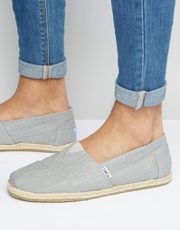 Классические льняные эспадрильи TOMS - Серый