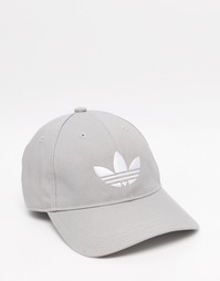 Серая кепка с трилистником adidas Originals - Серый