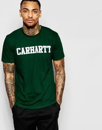 Футболка Carhartt WIP College - Зеленый