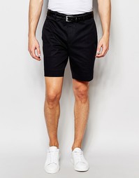 Зауженные шорты чиносы в строгом стиле ASOS - Черный