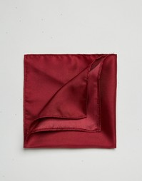 Шелковый платок для пиджака винного цвета ASOS Wedding - Burgundy