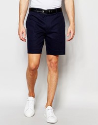 Зауженные шорты чиносы в строгом стиле ASOS - Темно-синий