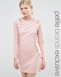 Облегающее платье с длинными рукавами и люверсами True Decadence Petit