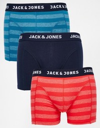 Набор из 3 боксеров-брифов в полоску Jack &amp; Jones - Мульти