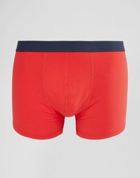 Красные боксеры-брифы с контрастным поясом ASOS - Красный