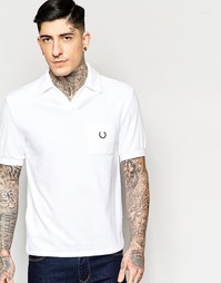 Футболка-поло из махровой ткани Fred Perry Laurel Wreath - Белый