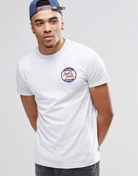 Футболка с вышивкой на груди Jack &amp; Jones - Белый