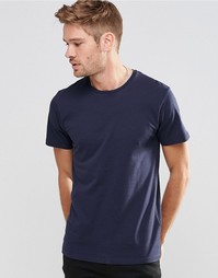 Серо-синяя базовая футболка с круглым вырезом Esprit