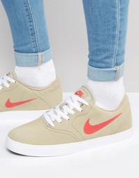 Кроссовки в клетку Nike SB 705265-261 - Зеленый