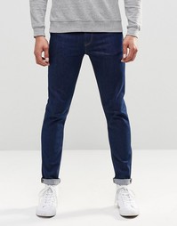 Синие джинсы скинни из денима плотностью 12,5oz ASOS - Умеренный синий