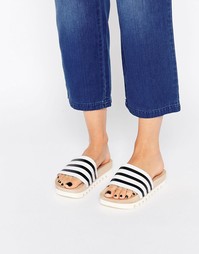 Сандалии на деревянной подошве adidas Originals Adilette - Бежевый