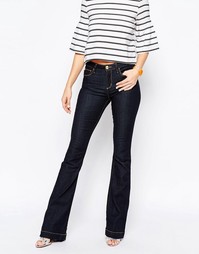 Расклешенные джинсы с вышивкой Love Moschino - Bl1