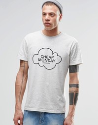 Футболка с логотипом Cheap Monday Standard - Песочный меланж
