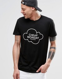 Футболка с логотипом Cheap Monday Standard - Черный