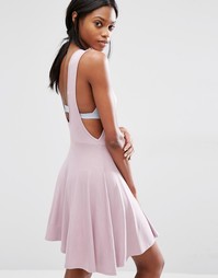Приталенное платье с заниженными проймами Missguided - Mauve