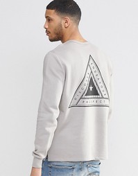 Свитшот с принтом на груди и сзади ASOS - Спутник