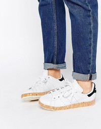 Кроссовки на пробковой подошве adidas Originals Stan Smith Lux
