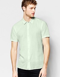 Бледно-зеленая рубашка с короткими рукавами ASOS - Мятный