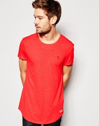 Длинная футболка Esprit - Вишнево-красный