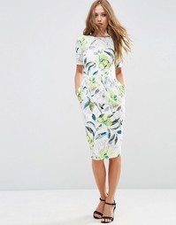 Платье с цветочным принтом ASOS - Мульти