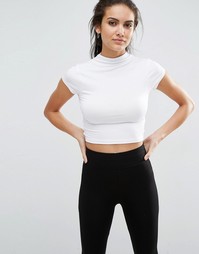 Укороченный топ с короткими рукавами ASOS The Ultimate Super - Белый