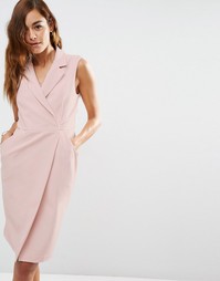 Платье-смокинг без рукавов ASOS - Телесный