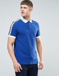 Синяя футболка-поло Fred Perry Italy - Кобальтовый