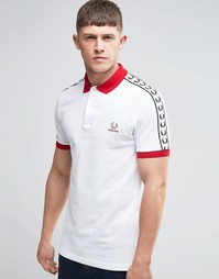 Белая футболка‑поло Fred Perry England - Белый