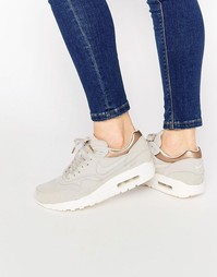 Замшевые кроссовки Nike Air Max 1 Premium - Серый