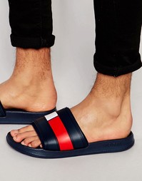 Шлепанцы с логотипом Tommy Hilfiger - Синий