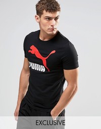 Винтажная облегающая футболка Puma эксклюзивно для ASOS - Черный