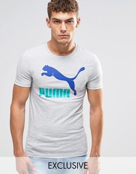 Винтажная облегающая футболка Puma эксклюзивно для ASOS - Серый
