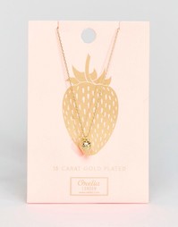 Ожерелье с подвеской в виде клубники Orelia - Золотой