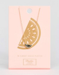 Ожерелье с подвеской арбуз Orelia - Золотой
