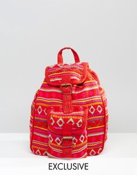 Красный гобеленовый мини‑рюкзак Reclaimed Vintage - Красный