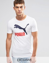 Винтажная облегающая футболка Puma эксклюзивно для ASOS - Белый
