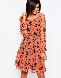 Платье с цветочным принтом и вырезом капелькой Pepe Jeans Edna