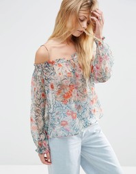 Топ с цветочным принтом ASOS - Мульти