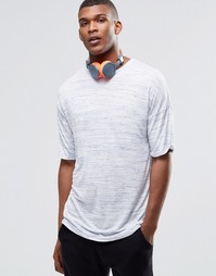 Oversize-футболка для сна из меланжевого полотна ASOS - Белый