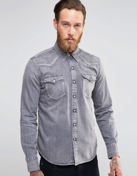 Серая джинсовая рубашка в стиле вестерн Levi's Barstow - Grey medium Levi's®