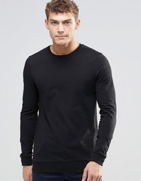 Легкий черный свитшот ASOS - Черный