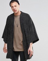Кимоно с пестрым принтом ASOS - Черный