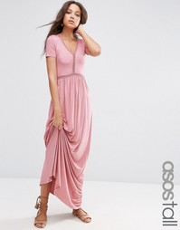 Платье макси с ажурными вставками ASOS TALL - Blush