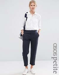 Выбеленные брюки чиносы ASOS PETITE - Темно-синий