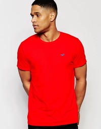 Футболка слим с круглым вырезом Hollister - Китайский красный