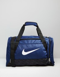 Синяя небольшая сумка дафл Nike Brasilia BA4831-401 - Синий